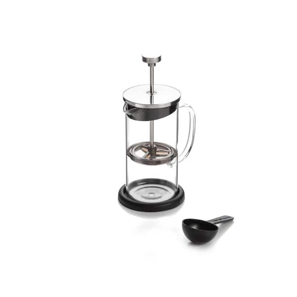 Cook Pro 3-Cup Coffee Plunger with Coaster and Measuring Spoon