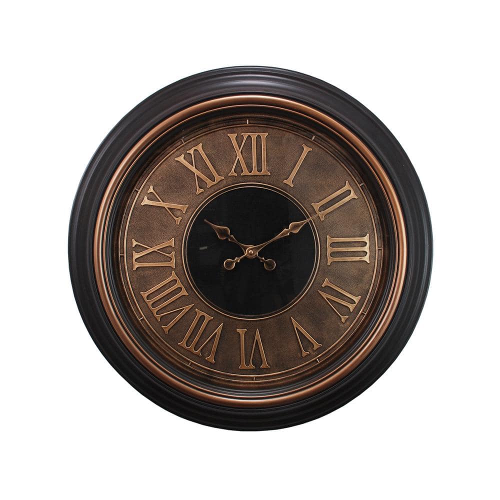 Kiera Grace 23" Antique Bronze Oversized Wall Clock