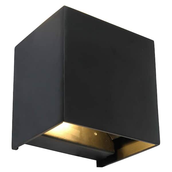 Unbranded 1-Light Black LED Light Wall Sconce