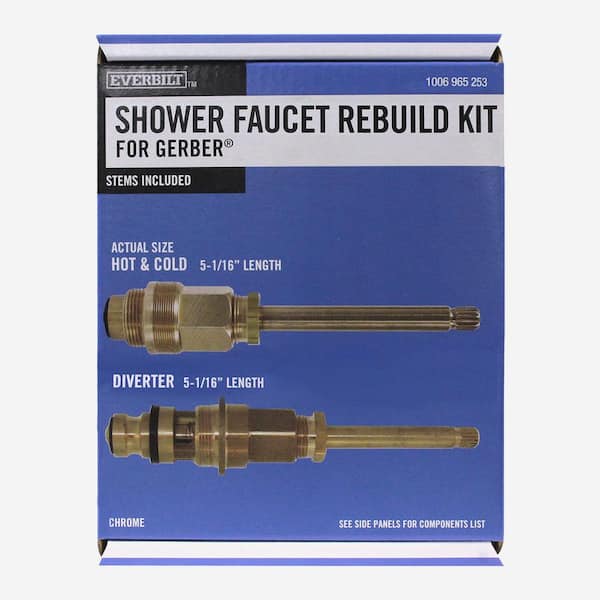 3-Handle Shower Valve Rebuild Kit for Gerber Tub/Shower Faucets Replaces 87-215