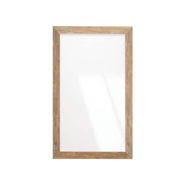 BrandtWorks Brown Barnwood Framed Wall Mirror 32 in. W x 55 in. H