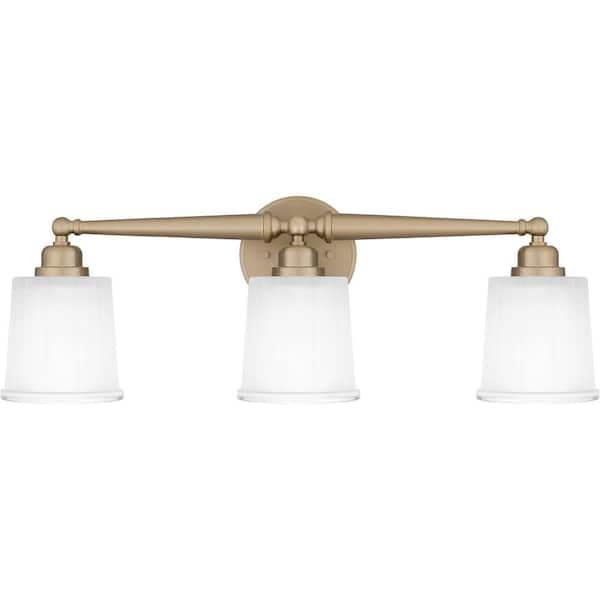 Quoizel Cecilia 24 in. 3 Light Bronze Gold Vanity Light