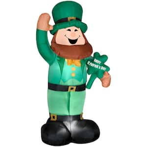 6 ft. Airblown St. Patrick's Day Leprechaun Spring Inflatable