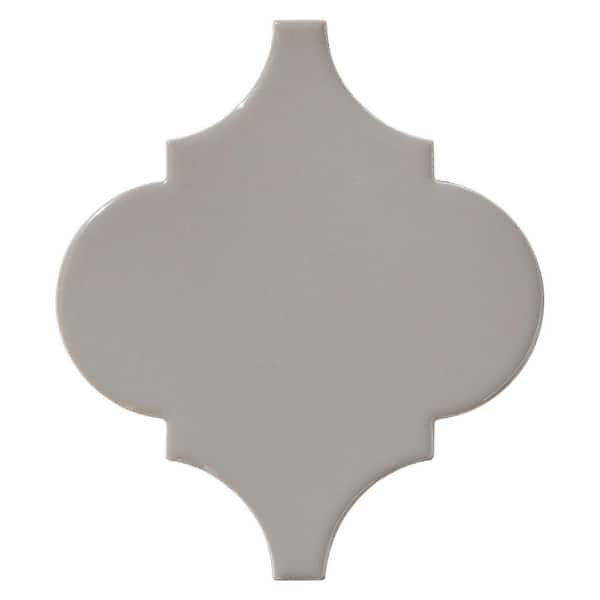 Daltile LuxeCraft Gray Arabesque 6 in. x 6 in. Glazed Wall Ceramic Tile (10.8 sq. ft./Case)