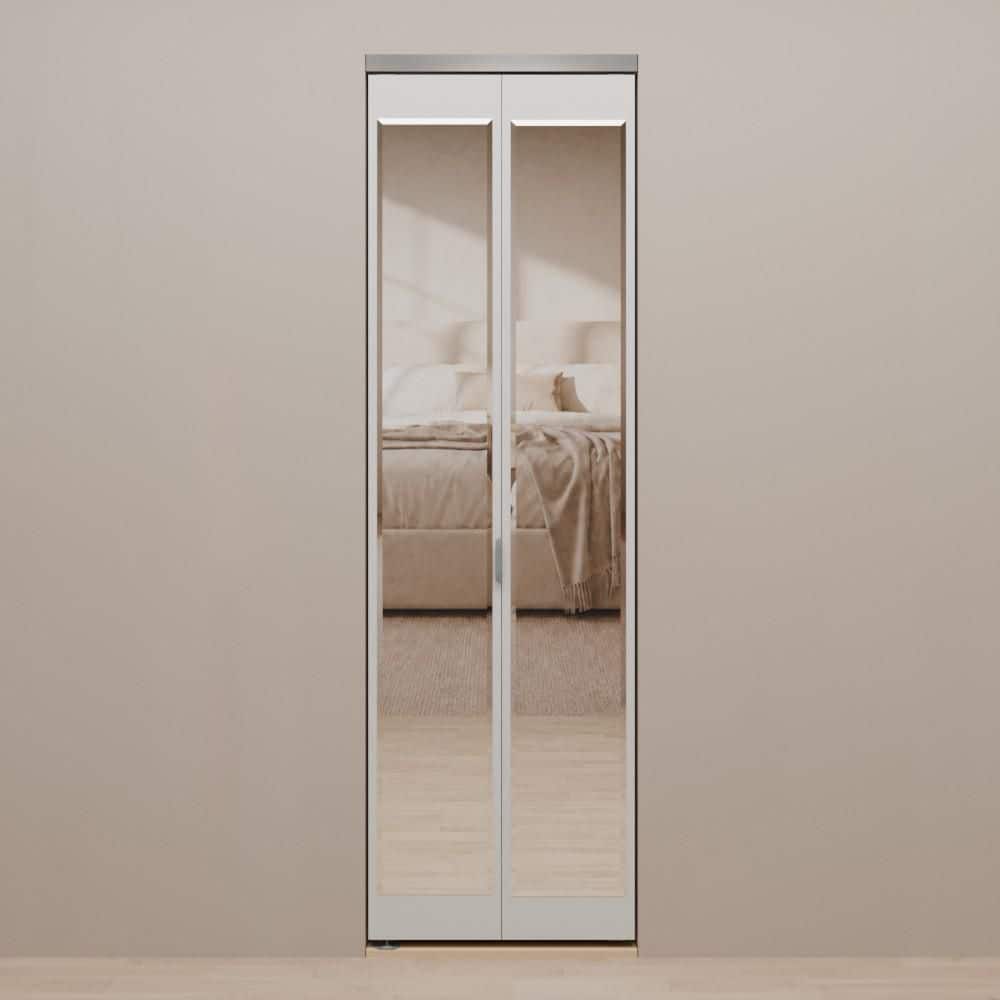 Impact Plus 32 in. x 80 in. Mir-Mel Primed Mirror Solid Core MDF
