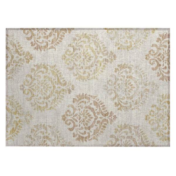 Chantille Machine Washable Indoor/Outdoor Abstract ACN3148 Cream 2 ft. x 3 ft. Accent Rug