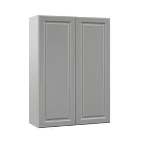 Designer Series Elgin Assembled 30x42x12 in. Wall Kitchen Cabinet in Heron Gray