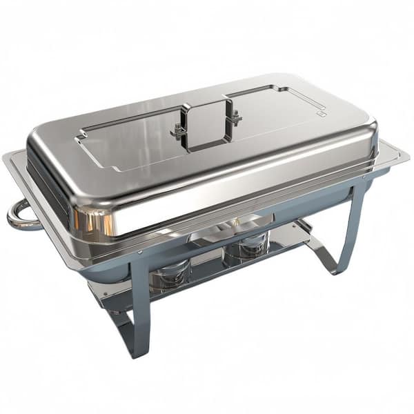 4-Pack 9 qt. Stainless Steel Chafing Dishes for Buffet, Buffet Servers and Warmers for Party, Wedding, Birthday, Hotel