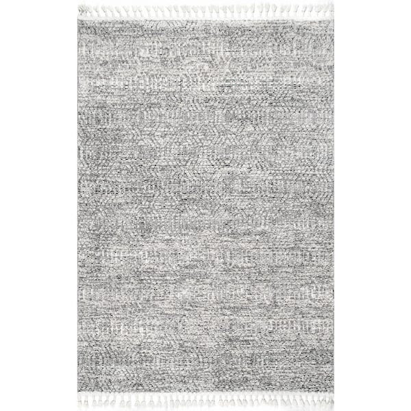 nuLOOM Arthura Gray 7 ft. 10 in. x 10 ft. 10 in. Indoor Area Rug