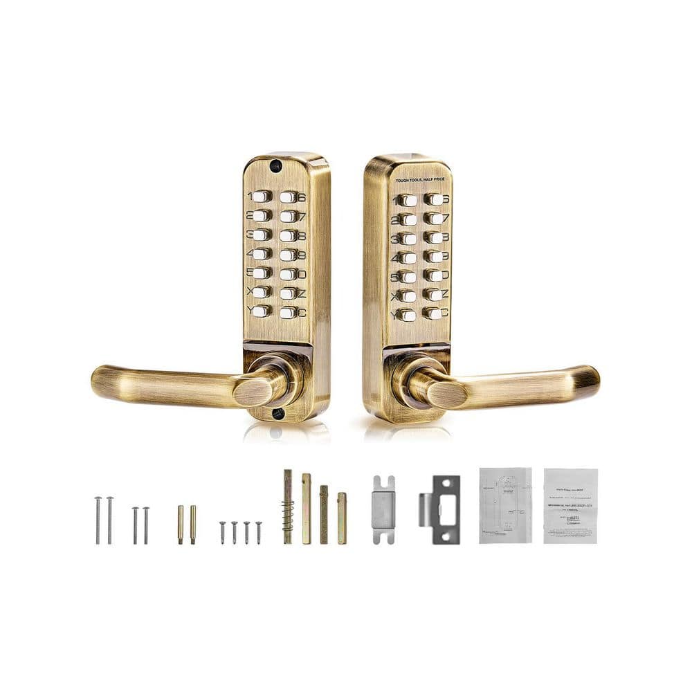 Mechanical Keyless Entry Door Lock, 14 Key Mechanical Door Lock, Mechanical Keypad Door Lock with Handle, 2025 Upgrade price history on PriceWatchPro