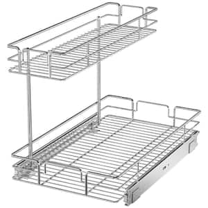 Pull Out Cabinet Organizer, Dish Rack And Storage Organizer, Metal