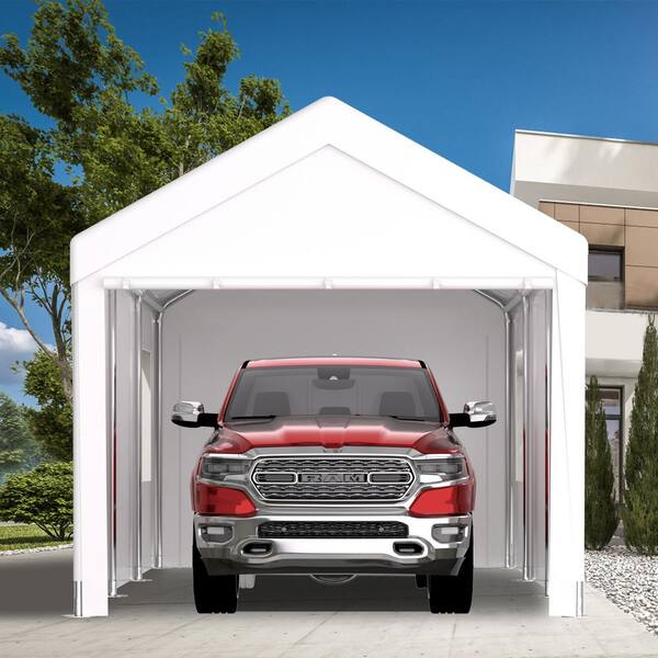 12 ft. x 20 ft. Portable Garage, Heavy Duty Car Port Canopy with 2