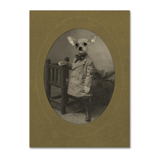 Trademark Fine Art 47 in. x 35 in. "Dog Series #3" by J Hovenstine Printed Canvas Wall Art