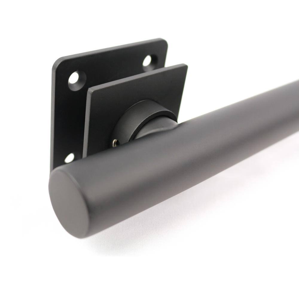 12-inch Matte Black Stainless Steel Wall Mounted Grab Bar