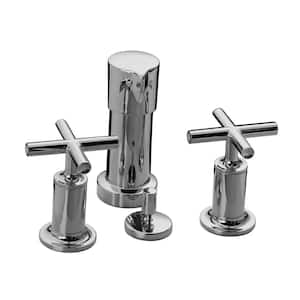 Purist 2-Handle Bidet Faucet in Polished Chrome