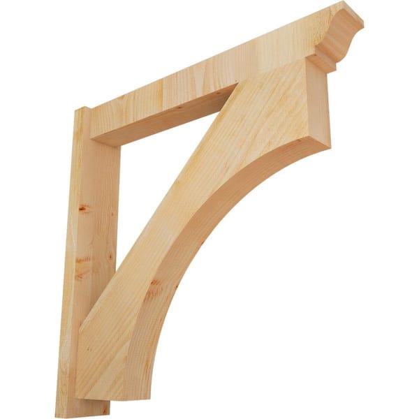 Ekena Millwork 6 in. x 36 in. x 36 in. Westlake Traditional Rough Sawn Douglas Fir Outlooker