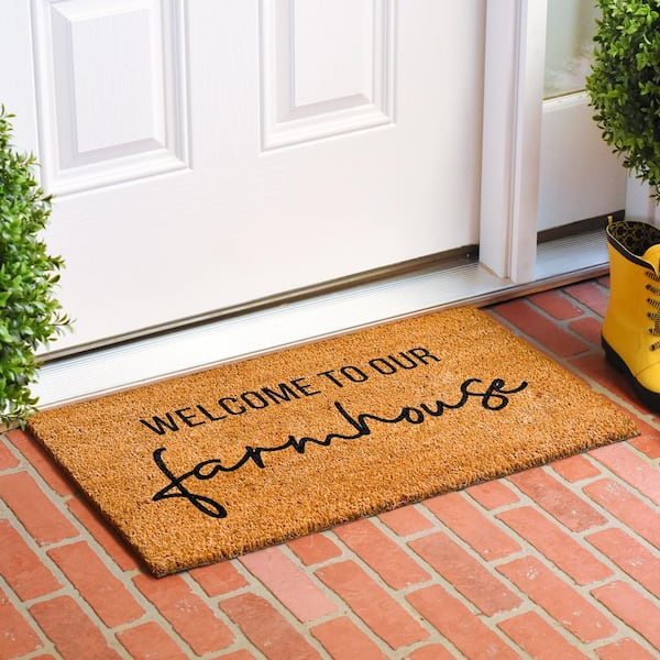 Funny Welcome-Doormat Non-Slip Coir Mats - 17x30 Welcome-Ish Front  Entrance Door Mat Welcome Home Decor Mats