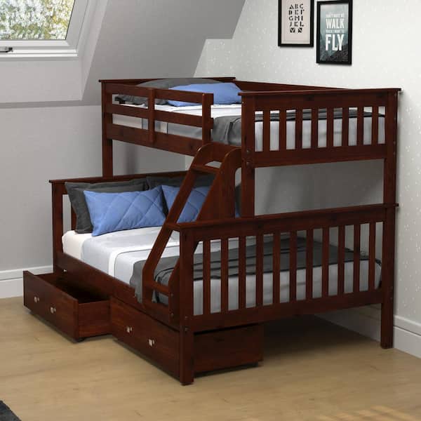 Donco Kids Dark Cappuccino Brown Pine, Should I Get A Twin Or Full Bed