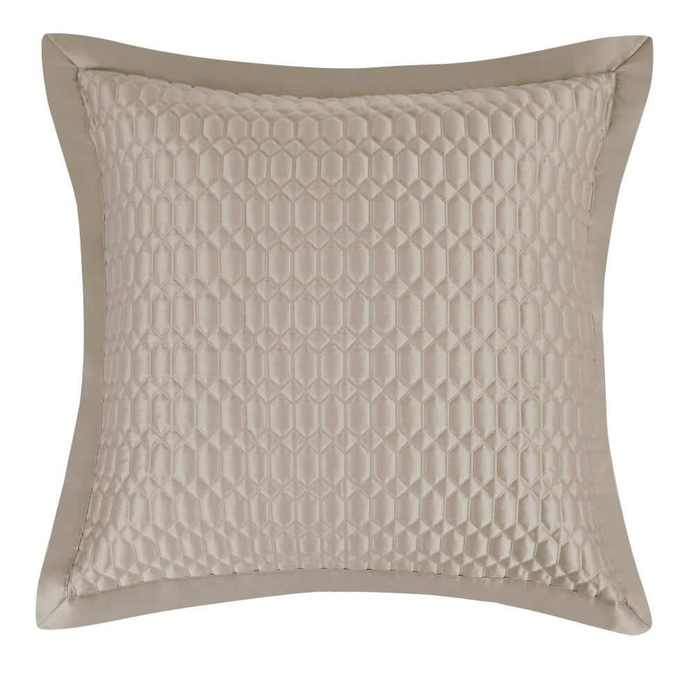 Blanchard Pebble Solid Polyester Euro Quilted Sham 26 in. L x 26 in. W