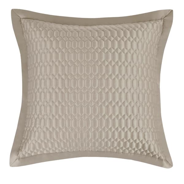 Unbranded Blanchard Pebble Solid Polyester Euro Quilted Sham 26 in. L x 26 in. W