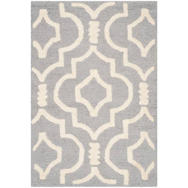 SAFAVIEH Cambridge Silver/Ivory 2 ft. x 3 ft. Area Rug