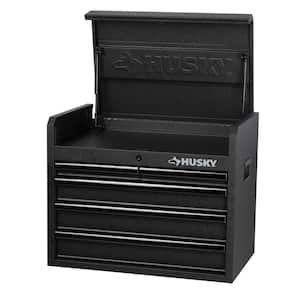 26 in. W x 15.9 in D Standard Duty 5-Drawer Top Tool Chest in Textured Black