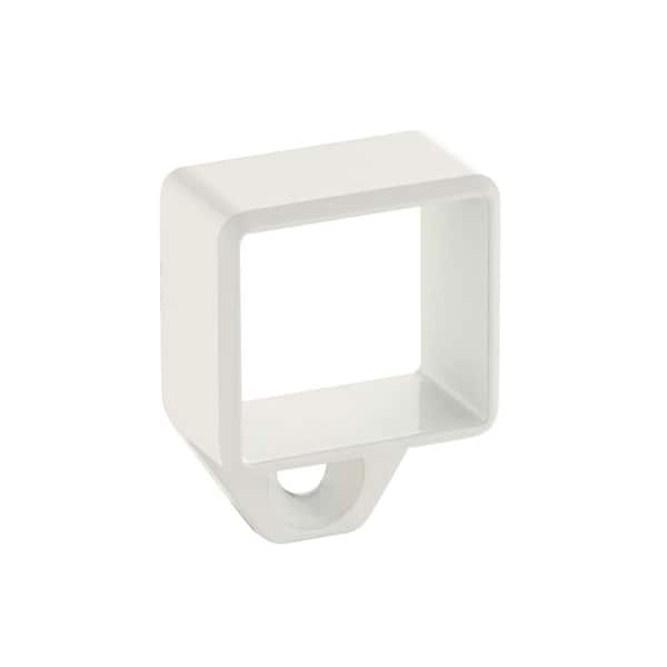 Corona White Aluminum Bottom Tab Square Wall Bracket