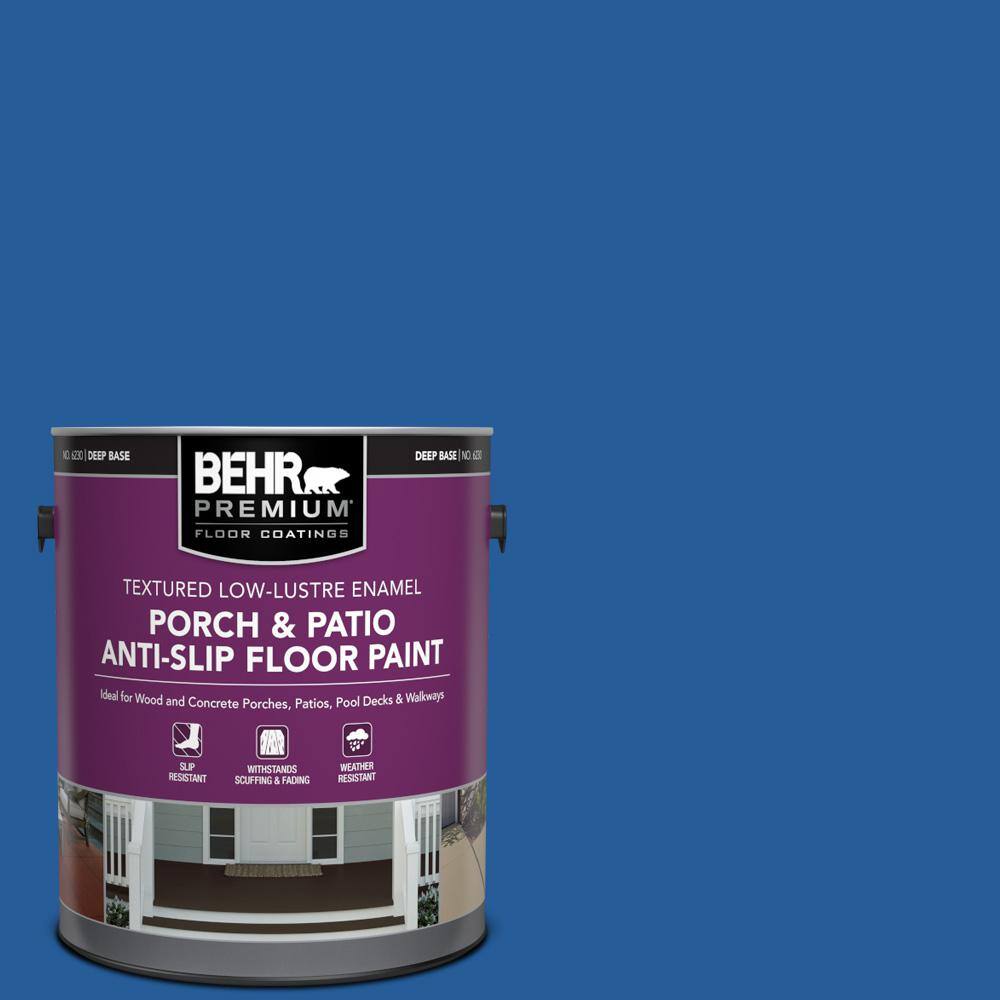 1 gal. #P510-7 Beacon Blue Textured Low-Lustre Enamel Interior/Exterior Porch and Patio Anti-Slip Floor Paint price history on PriceWatchPro