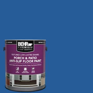 1 gal. #P510-7 Beacon Blue Textured Low-Lustre Enamel Interior/Exterior Porch and Patio Anti-Slip Floor Paint