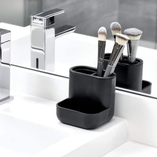 iDesign Cade 4-Piece Bathroom Accessory Set Matte Black