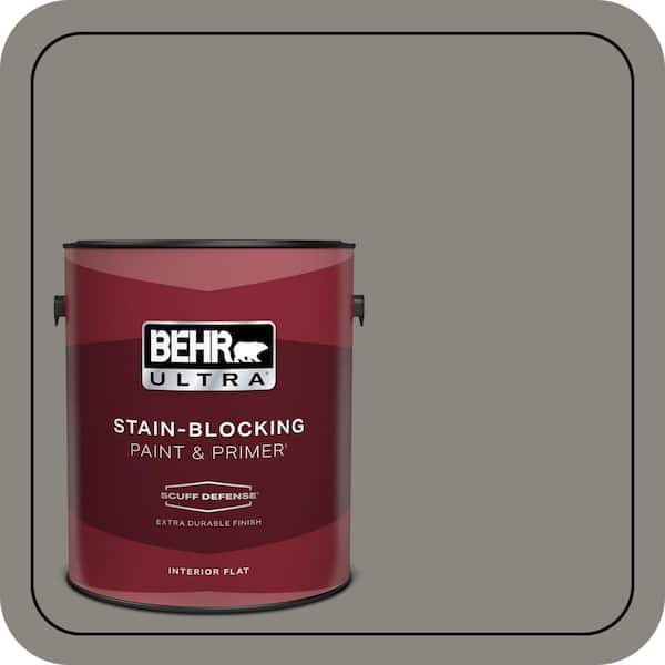 BEHR ULTRA 1 gal. Home Decorators Collection #HDC-NT-23 Wet Cement Extra Durable Flat Interior Paint & Primer