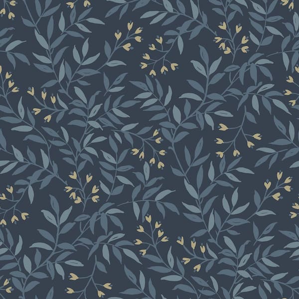 Senna Navy Blue Pre-Pasted Non-Woven Wallpaper