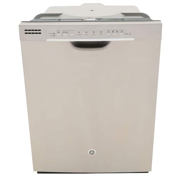 GE Front Control Dishwasher in Stainless Steel with Steam PreWash