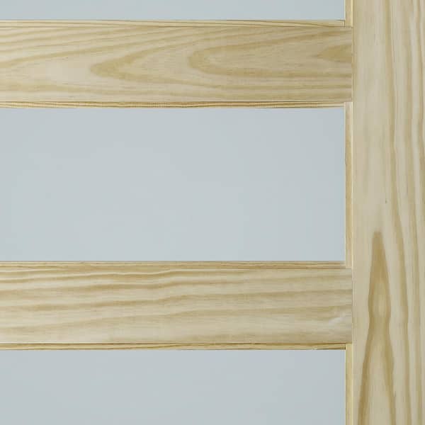 33 in. x 84 in. Unfinished Clear Pine 5-Lite Frosted Interior Barn Door Slab 33 in. x 84 in. Unfinished Clear Pine 5-Lite Frosted Interior Barn Door Slab