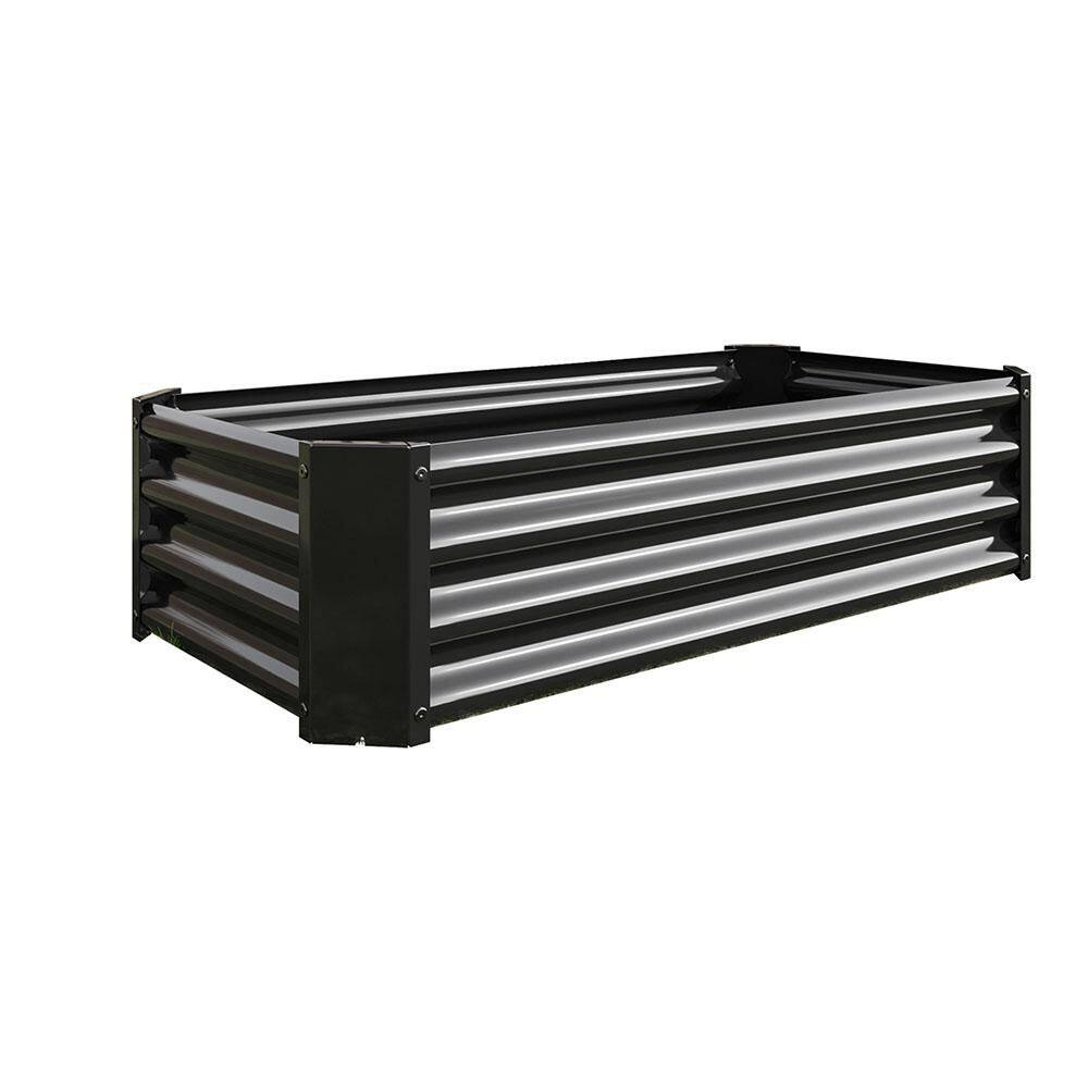 4 x 2 x 1 ft. Black Rectangular Metal Raised Garden Bed price history on PriceWatchPro