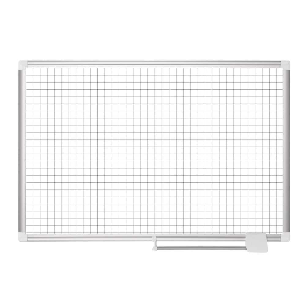 MasterVision 48 in. x 72 in. Magnetic Steel Dry-Erase Planning Board With Aluminum Frame -  MA2747830