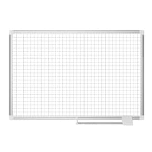 48 in. x 72 in. Magnetic Steel Dry-Erase Planning Board With Aluminum Frame