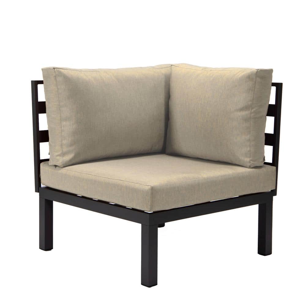 Hamilton Beige Aluminum 6-Piece Outdoor Sectional Set