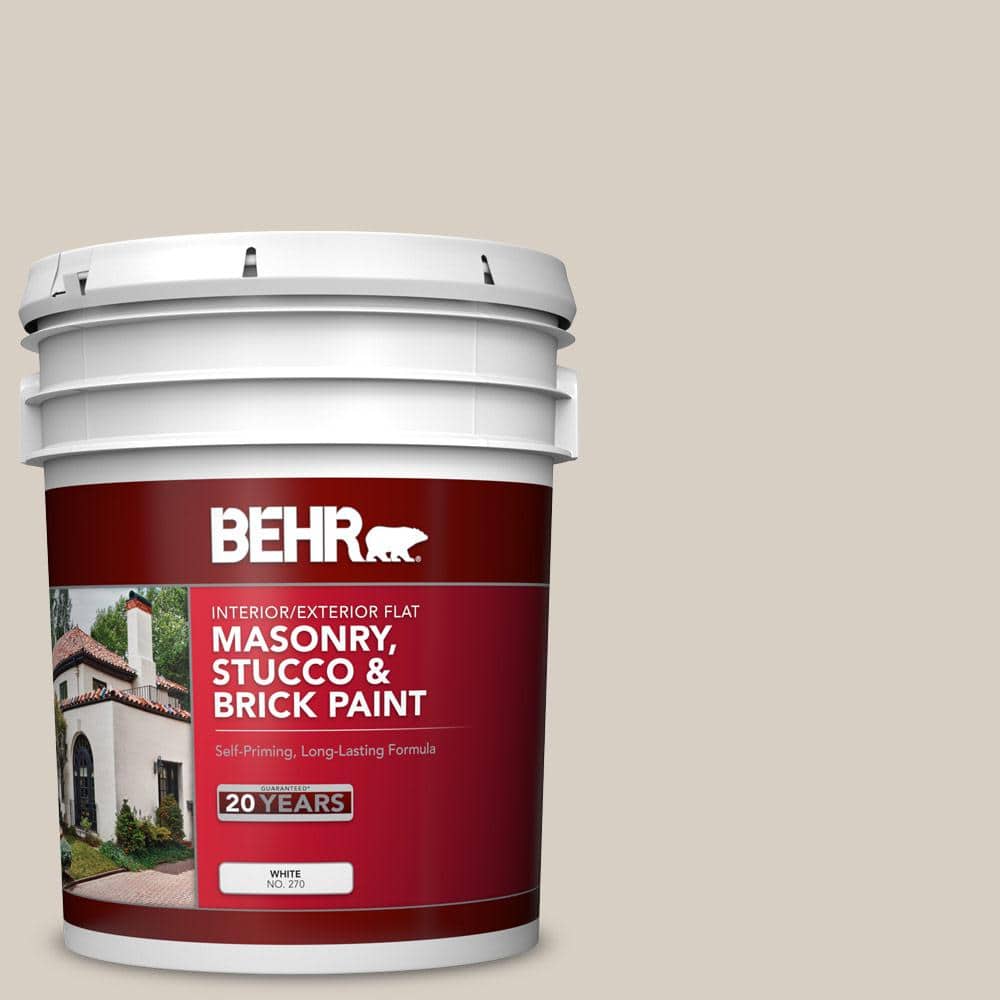 5 gal. #BWC-24 Mocha Light Flat Interior/Exterior Masonry, Stucco and Brick