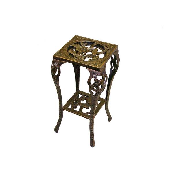 Oakland Living 28 in. Metal Hummingbird Table Plant Stand
