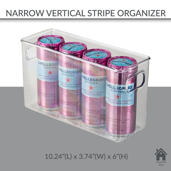 Simplify Small Narrow 10 x 4 Vertical Stripe Cabinet Organizer