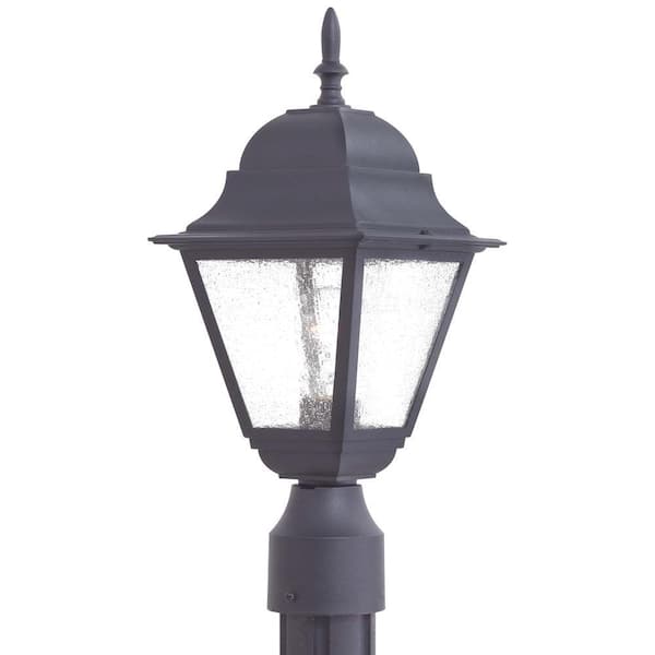 the great outdoors by Minka Lavery Bay Hill 1-Light Black Outdoor Post Lantern