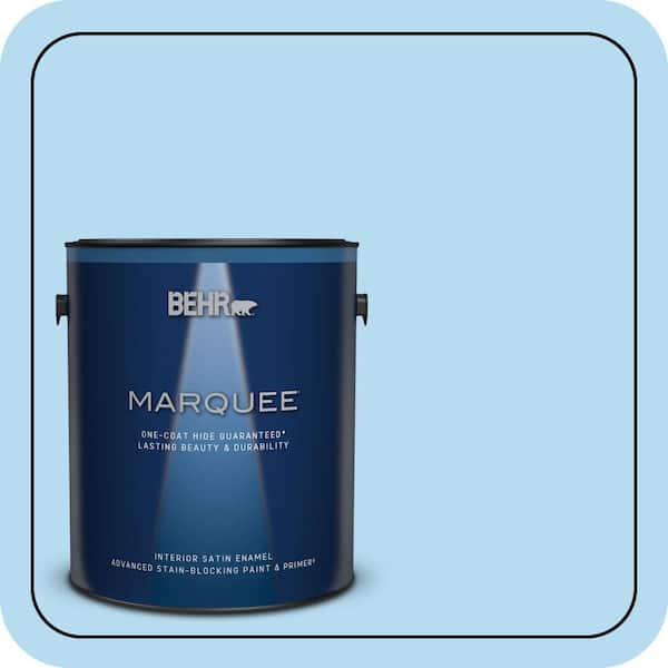 BEHR MARQUEE 1 gal. #P500-2 Seashore Dreams Satin Enamel Interior Paint & Primer