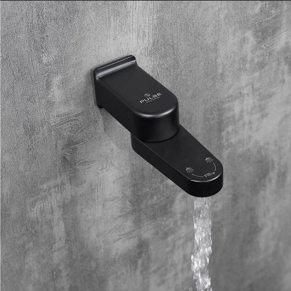 Matte Black Fold Away Tub Spout with Diverter