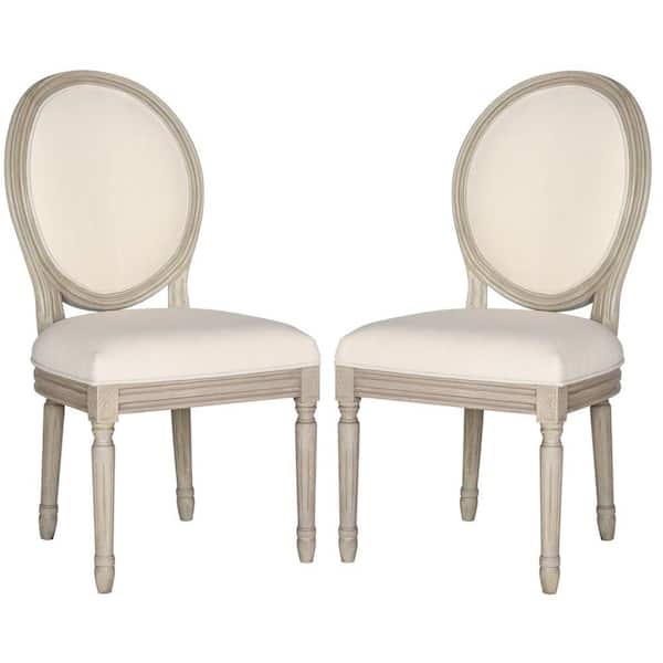 SAFAVIEH Holloway Light Beige Linen Dining Chair