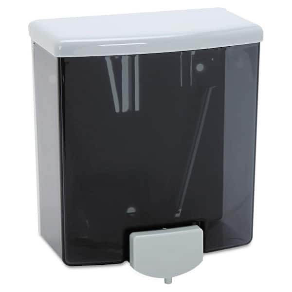 BOBRICK Classic Black/Gray 40 oz. Wall Mounted Liquid Soap Dispenser