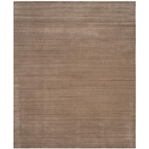 Himalaya Taupe 9 ft. x 12 ft. Solid Area Rug