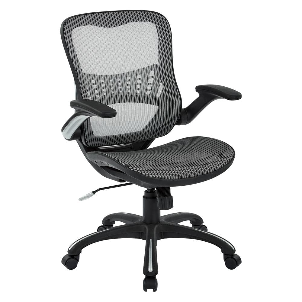 Office Star Products 245 In Width Big And Tall Gray Fabric Ergonomic Chair With Adjustable Height 69906 2 The Home Depot