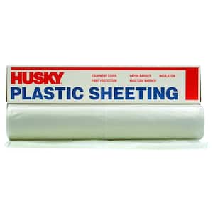 Husky Plastic Sheeting Clear 4ml 12ft X 100ft for sale online 