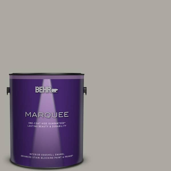 BEHR MARQUEE 1 gal. #N360-3 Still Gray One-Coat Hide Eggshell Enamel Interior Paint & Primer